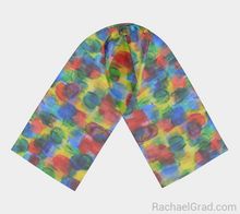 Load image into Gallery viewer, Dot Series 2 Long Scarf-Long Scarf-rachaelgrad-rachaelgrad artsy abstract colorful artwork multicolor
